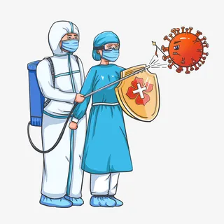 抵抗疫情 抵抗病毒免抠