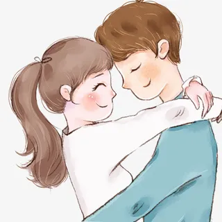 浪漫爱人拥抱免抠
