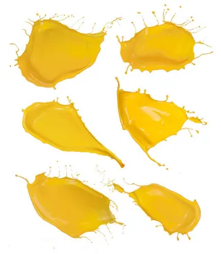 黄色的油漆免抠