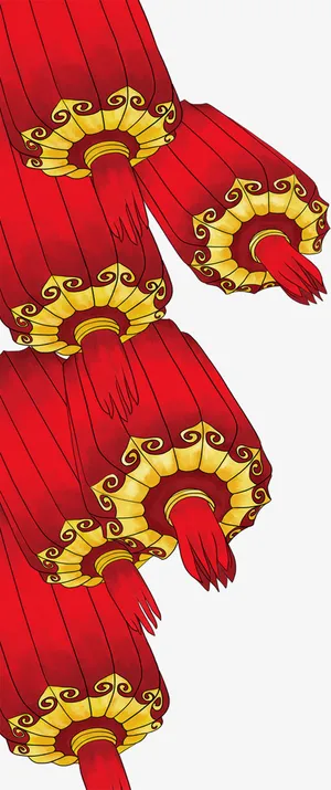 飘逸国潮古风灯笼免抠