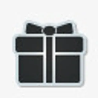 礼物超级单声道黑贴纸图标免抠