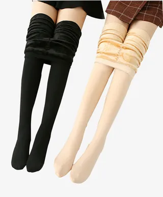 秋冬加绒加厚打底裤免抠