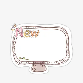 卡通版手绘的显示器边框免抠