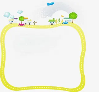 卡通文本框背景