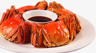 大闸蟹和醋七夕情人节免抠