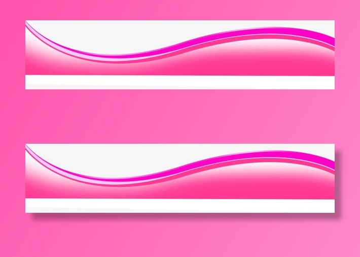 粉色主题冬季吊旗免抠漂浮彩带元素