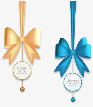 蝴蝶结缎带免抠