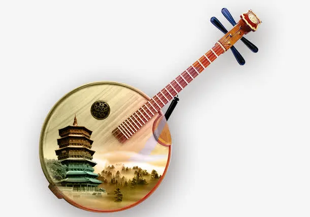 中国风乐器免抠