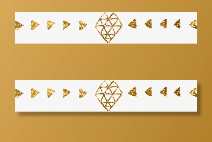 金箔花边素材免抠