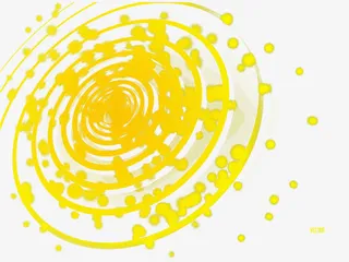 金色螺旋光圈免抠