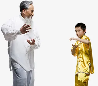 爷孙练太极免抠