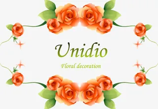 卡通手绘花精美边框免抠