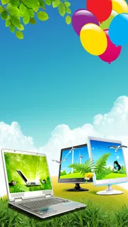 春天绿色商品展示H5背景高清