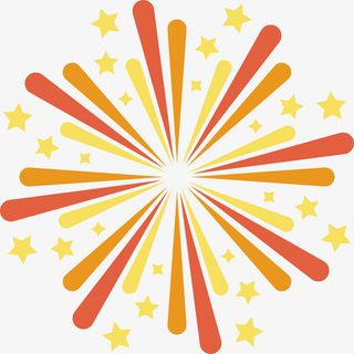 新春彩色烟花素材图片ai矢量元素免抠