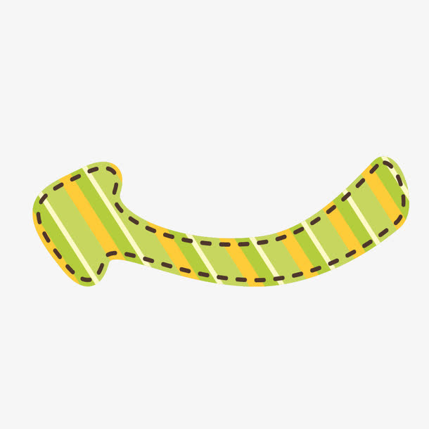 卡通虚线箭头装饰免抠