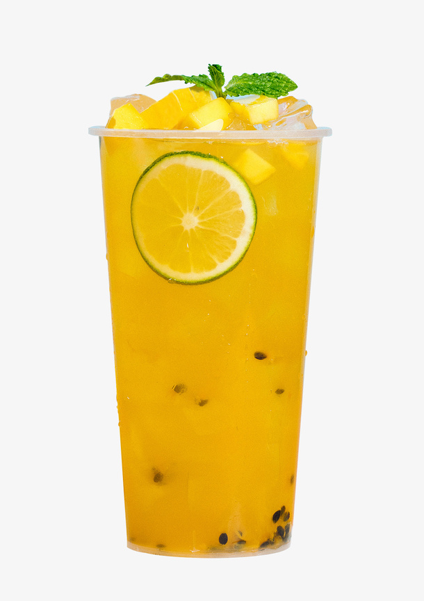 水果茶奶茶奶盖夏季免抠