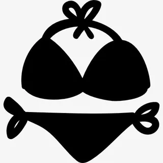 比基尼手工符号图标免抠