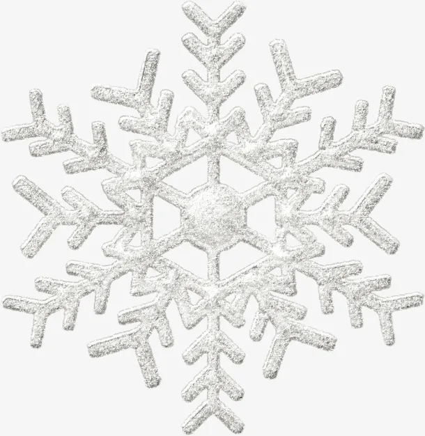 一片雪花大细节免抠