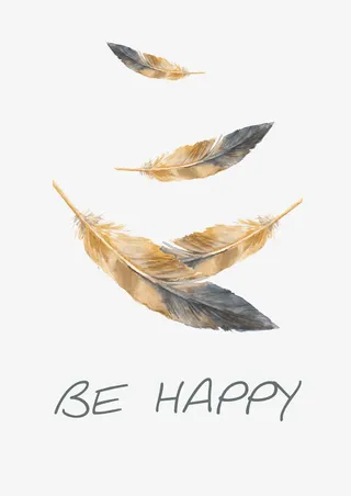 飘落的羽毛免抠