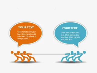 并列关系ppt图表免抠