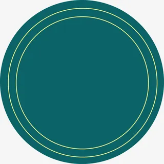 装饰墨绿色圆形免抠