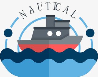 矢量航海徽章免抠