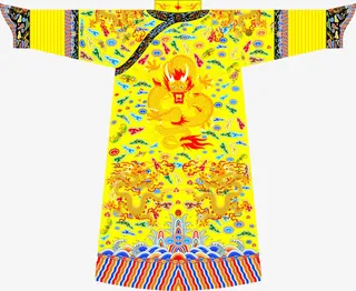 满族皇帝服装清朝免抠