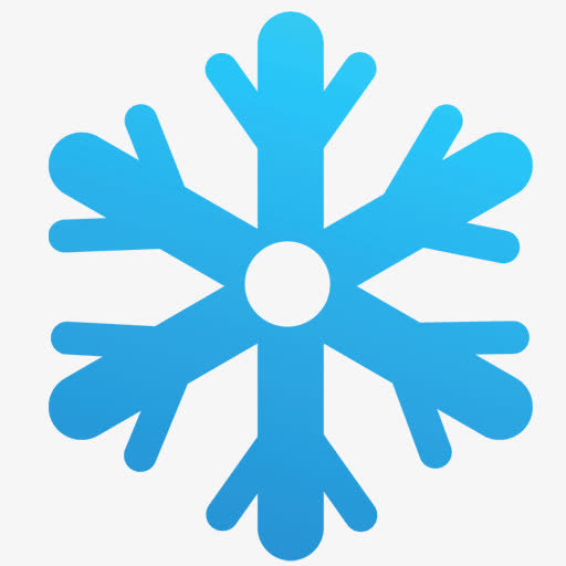 六角雪花图标免抠