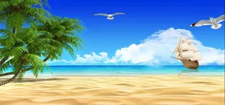 海滩背景图高清