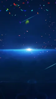 蓝色科技光影H5背景高清