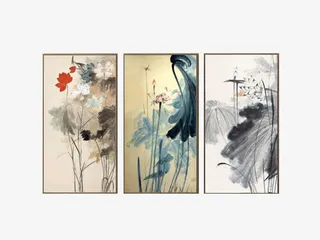 墙壁装饰画免抠