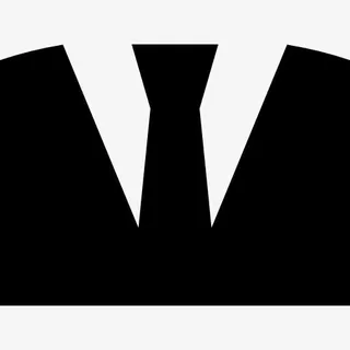 西装领带的男性时尚图标免抠