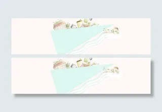 淘宝创意卡通背景免抠