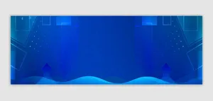 科技几何炫酷蓝色banner高清