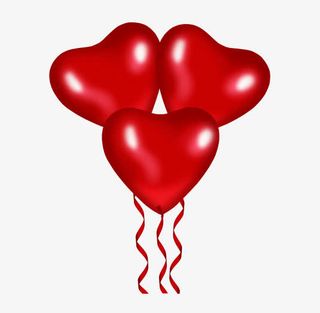 红色气球图案免抠