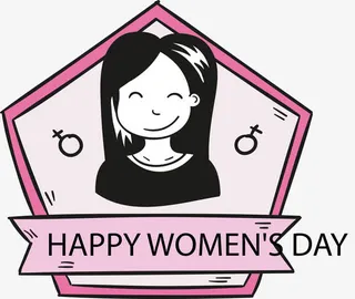 三八节女生节标签免抠