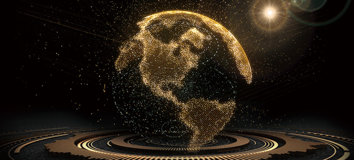 315会议大气科技商务黑色banner高清