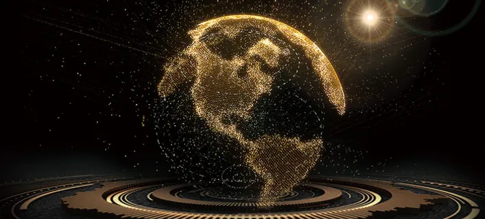 315会议大气科技商务黑色banner高清