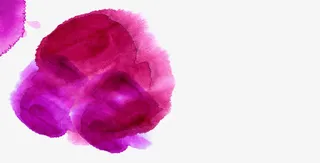 紫色水墨花瓣免抠