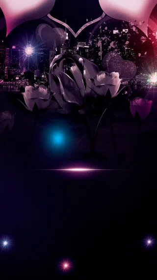 梦幻花朵H5背景高清