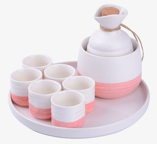 家用陶瓷温酒器酒杯套装免抠