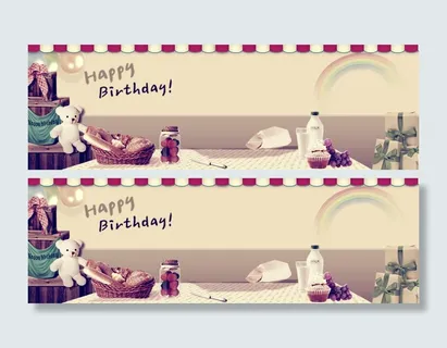 生日快乐卡通背景高清