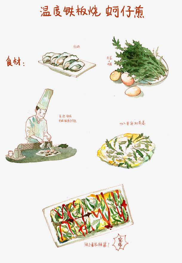 做蚵仔煎流程免抠