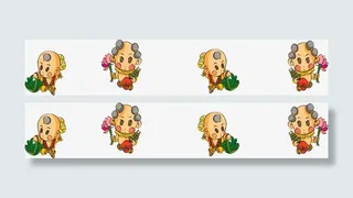 卡通手绘可爱端午人物免抠