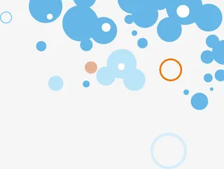 彩色动感圆形免抠