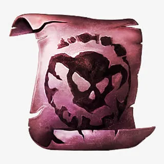 古典紫色古老纸张免抠