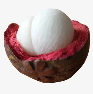 切开的山竹免抠