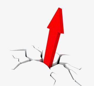 红色向上的箭头免抠