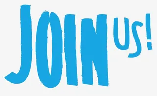 加入我们蓝色字体免抠