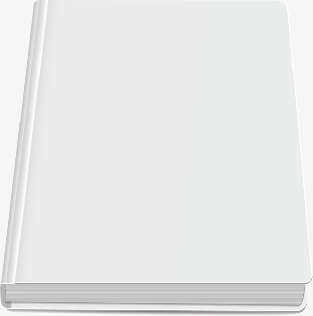 平放的白色书本免抠